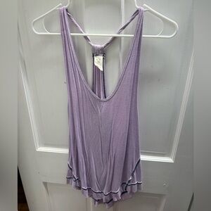 Free People Purple Racerback Top